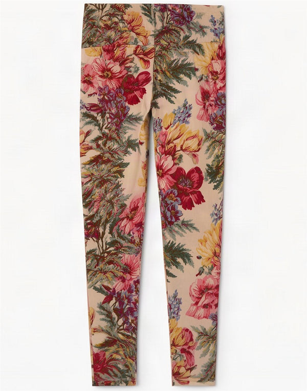 Legginsy damskie Kenzo UK 16, duże, wielokolorowe, bawełniane w kwiaty