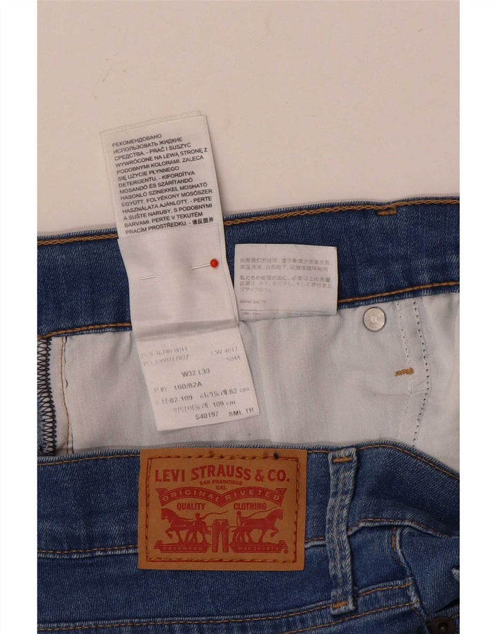 Damskie jeansy Levi's Skinny W32 L30 Niebieskie bawełniane