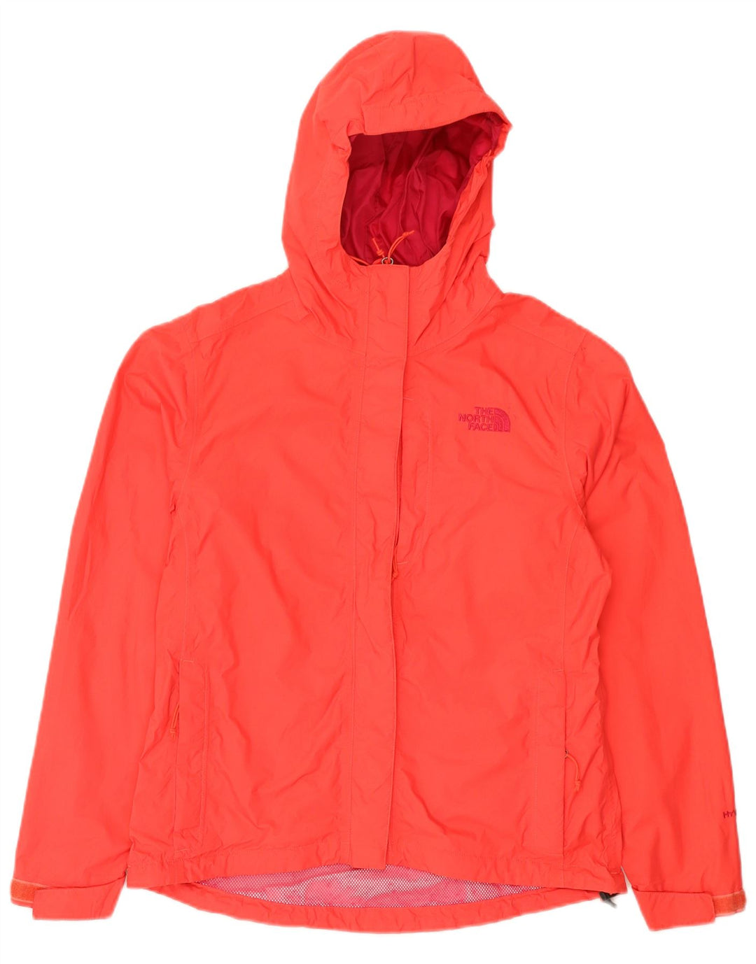 Damska kurtka przeciwdeszczowa The North Face Hyvent z kapturem, duża, UK 10, mała, czerwona