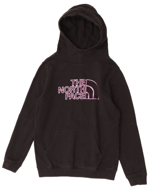 Dziewczęcy sweter z kapturem The North Face z grafiką, 13-14 lat XL, czarny, bawełniany