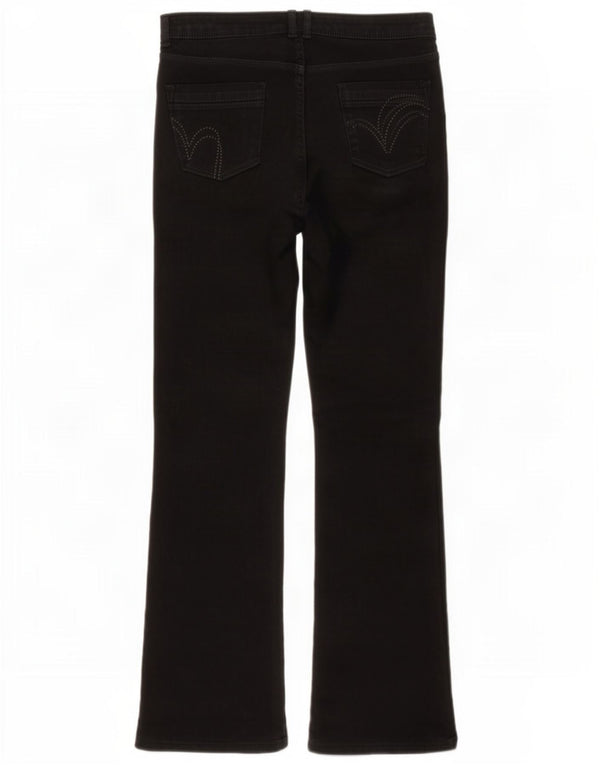 Marks & Spencer Damskie Per Una Bootcut Jeansy UK 14 Duże W32 L30 Czarne