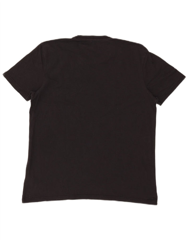 T-shirt męski Alpha Industries, średni czarny, bawełniany