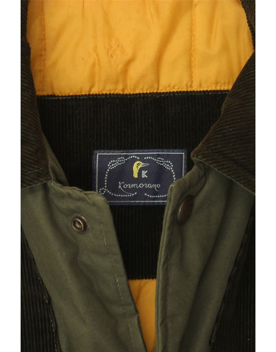 VINTAGE Mens Windbreaker Jacket UK 38 Medium Green Colourblock Polyester Vintage Vintage and Second-Hand Vintage from Messina Hembry 