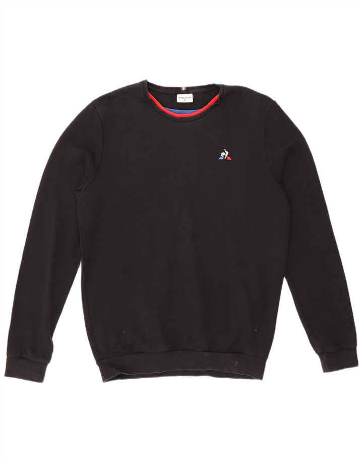 Męski sweter LE COQ SPORTIF Średni czarny, bawełniany