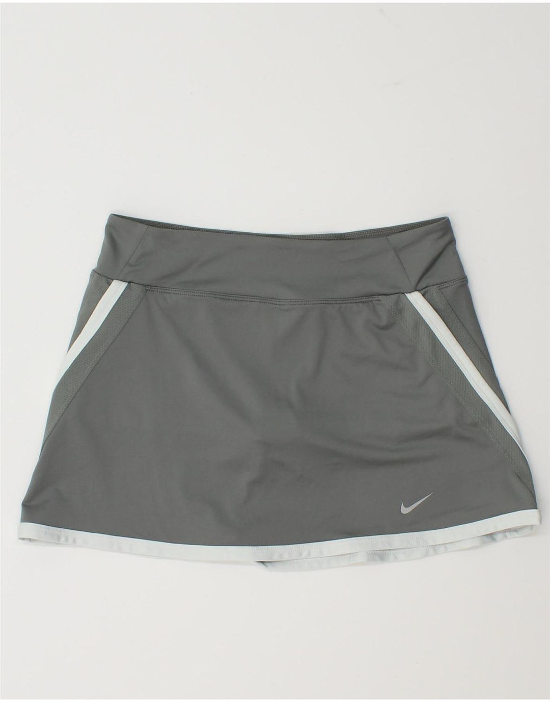Nike Damskie Dri Fit Skort UK 14 Duży szary poliester z blokami kolorów