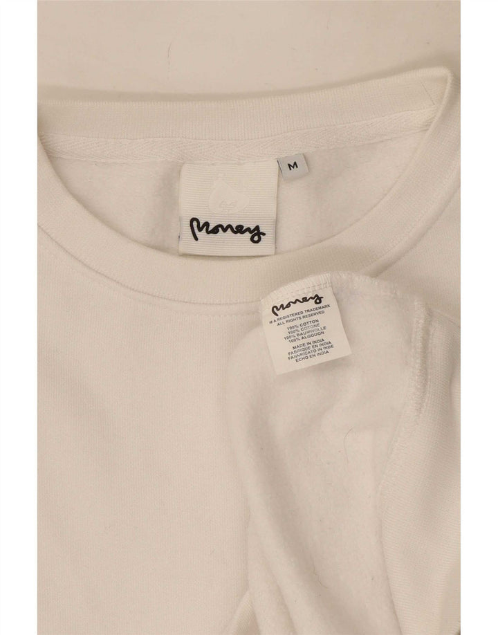Bluza męska Money, średnia, biała bawełna