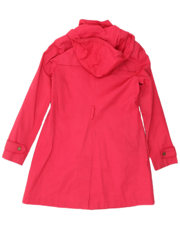 Damski trencz z kapturem Tommy Hilfiger UK 10 Small Pink Cotton