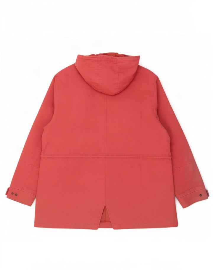 Damska kurtka parka z kapturem Cotton Traders UK 24 4XL Różowa