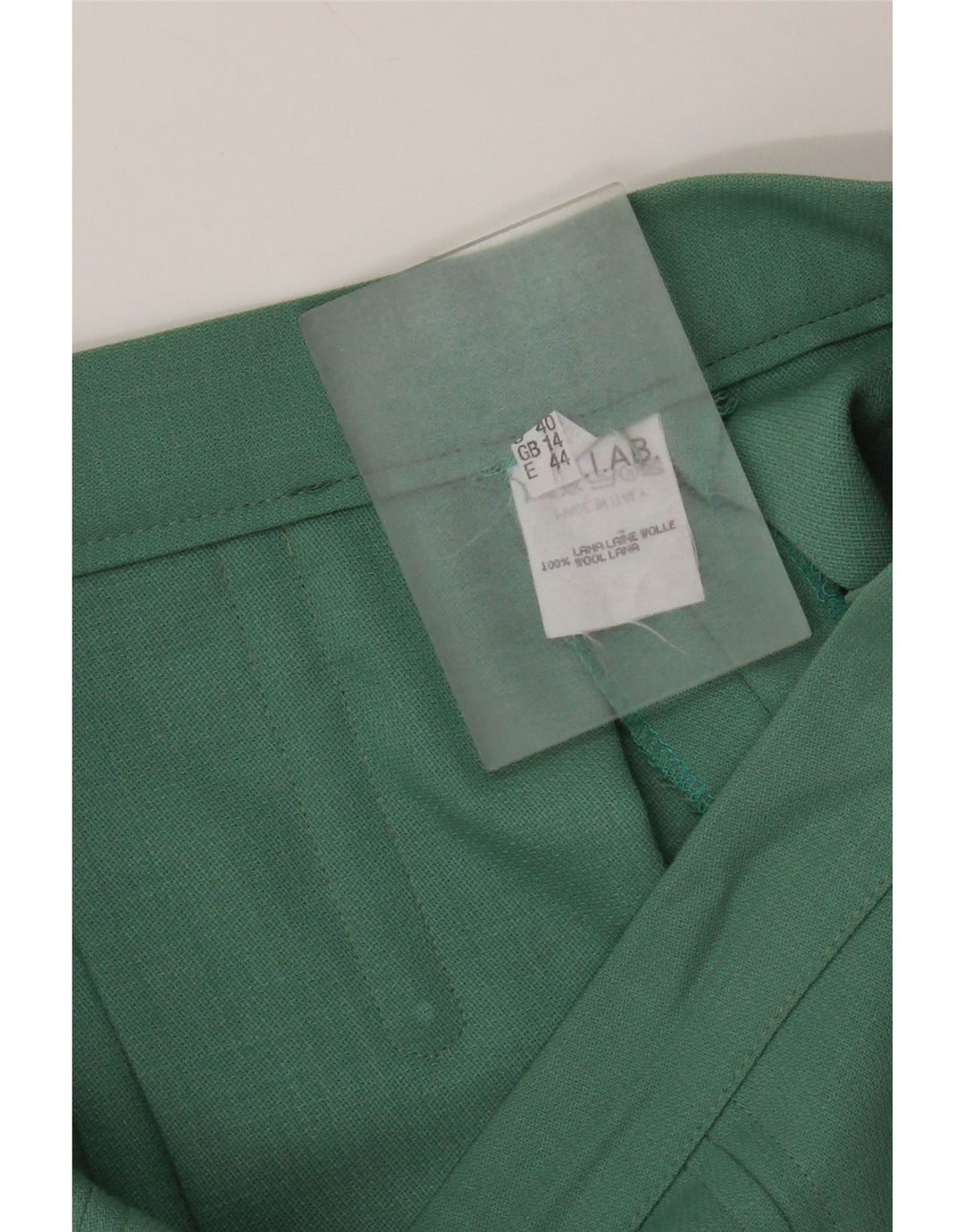 Vintage damski zestaw 2-częściowy z 1 guzikiem UK 12 Medium W28 Zielony octan