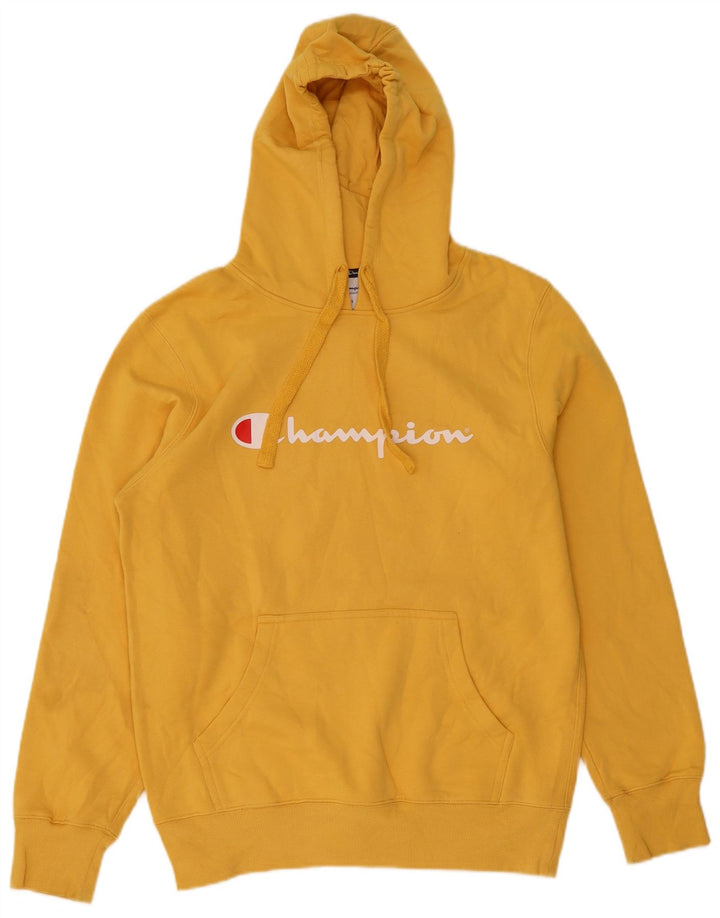 Męski sweter z kapturem CHAMPION, mały, żółty