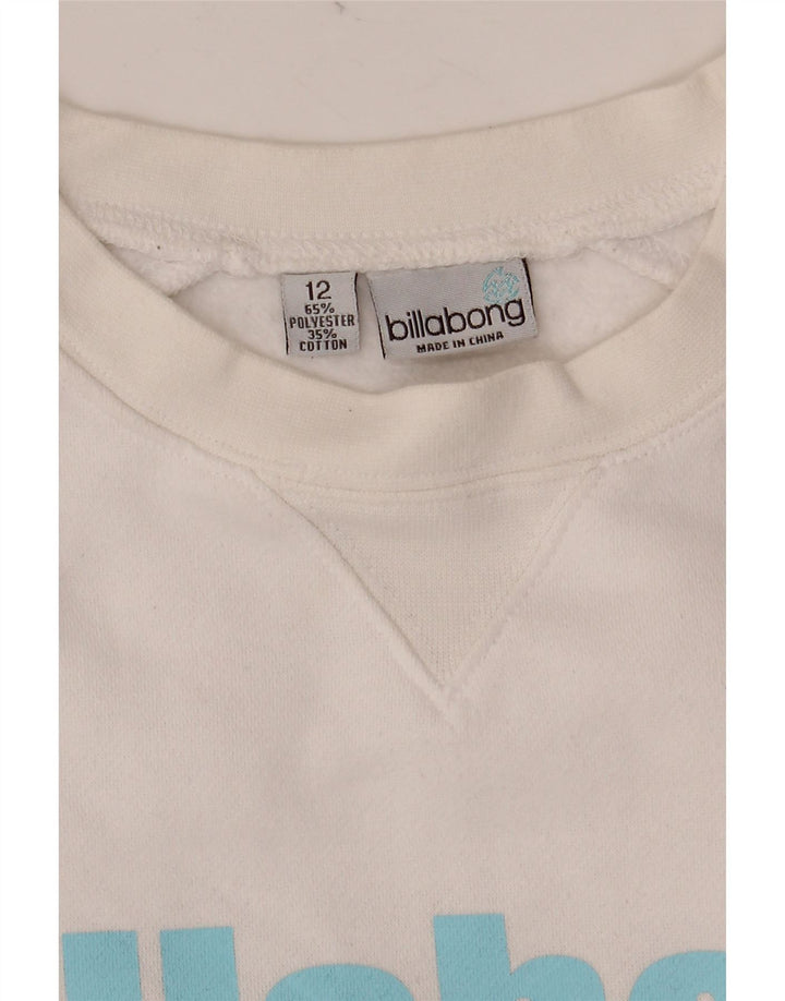 Damska bluza z grafiką BILLABONG UK 12, średni biały poliester