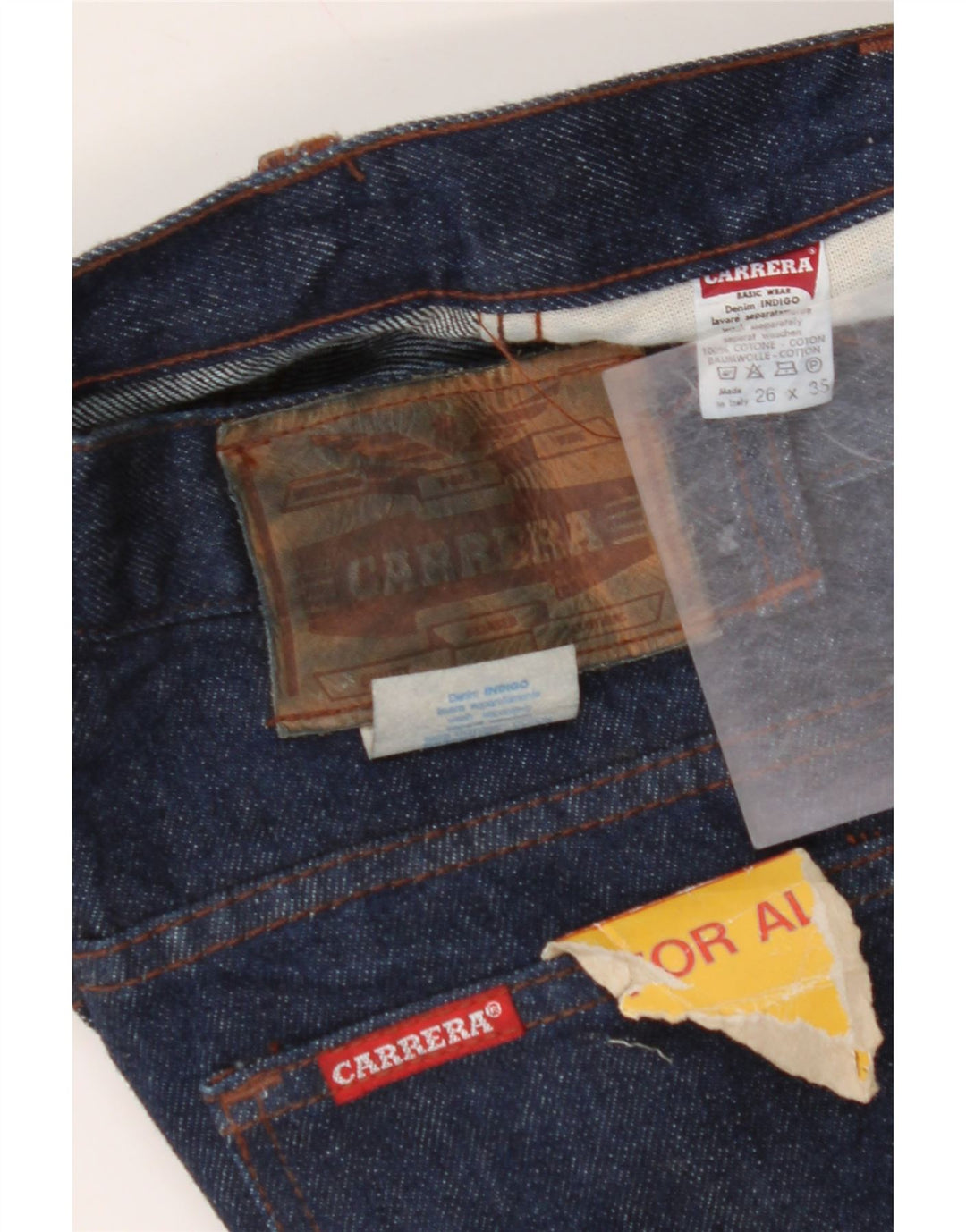 Damskie proste dżinsy CARRERA W26 L35 Granatowa bawełna