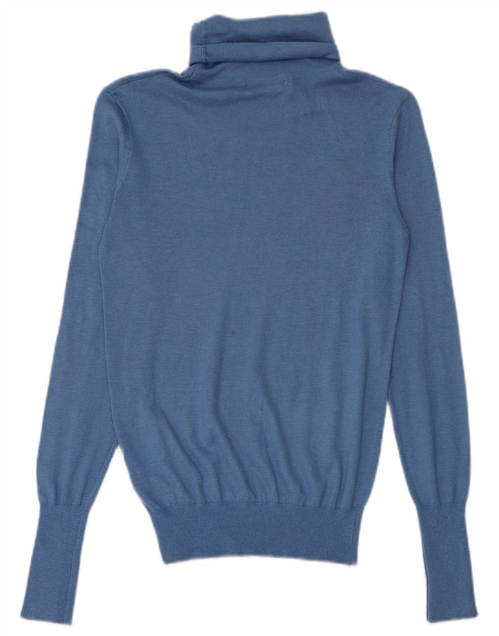 Damski sweter z golfem Zara UK 10 Small Blue Modal