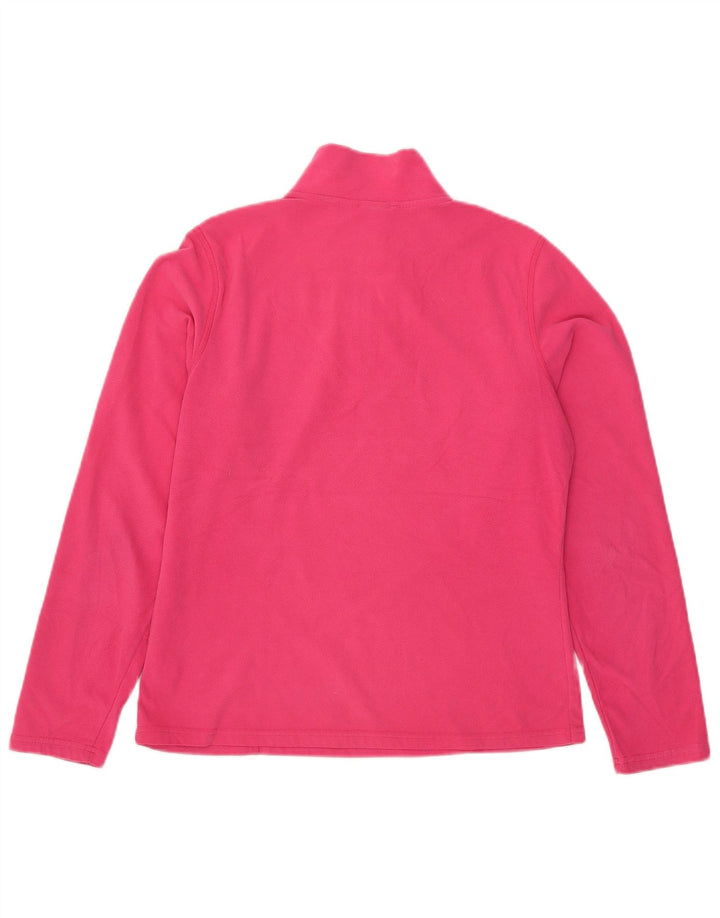 Damski sweter polarowy The North Face z zamkiem błyskawicznym, UK 12, średni różowy poliester