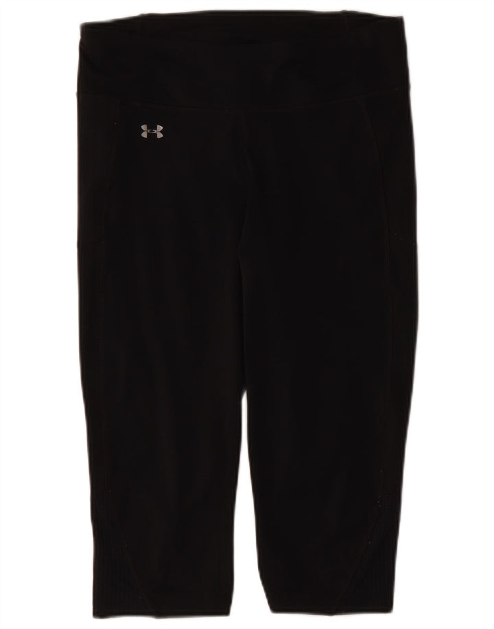 Damskie legginsy Capri Under Armour Graphic UK 14, duże, czarne, poliestrowe