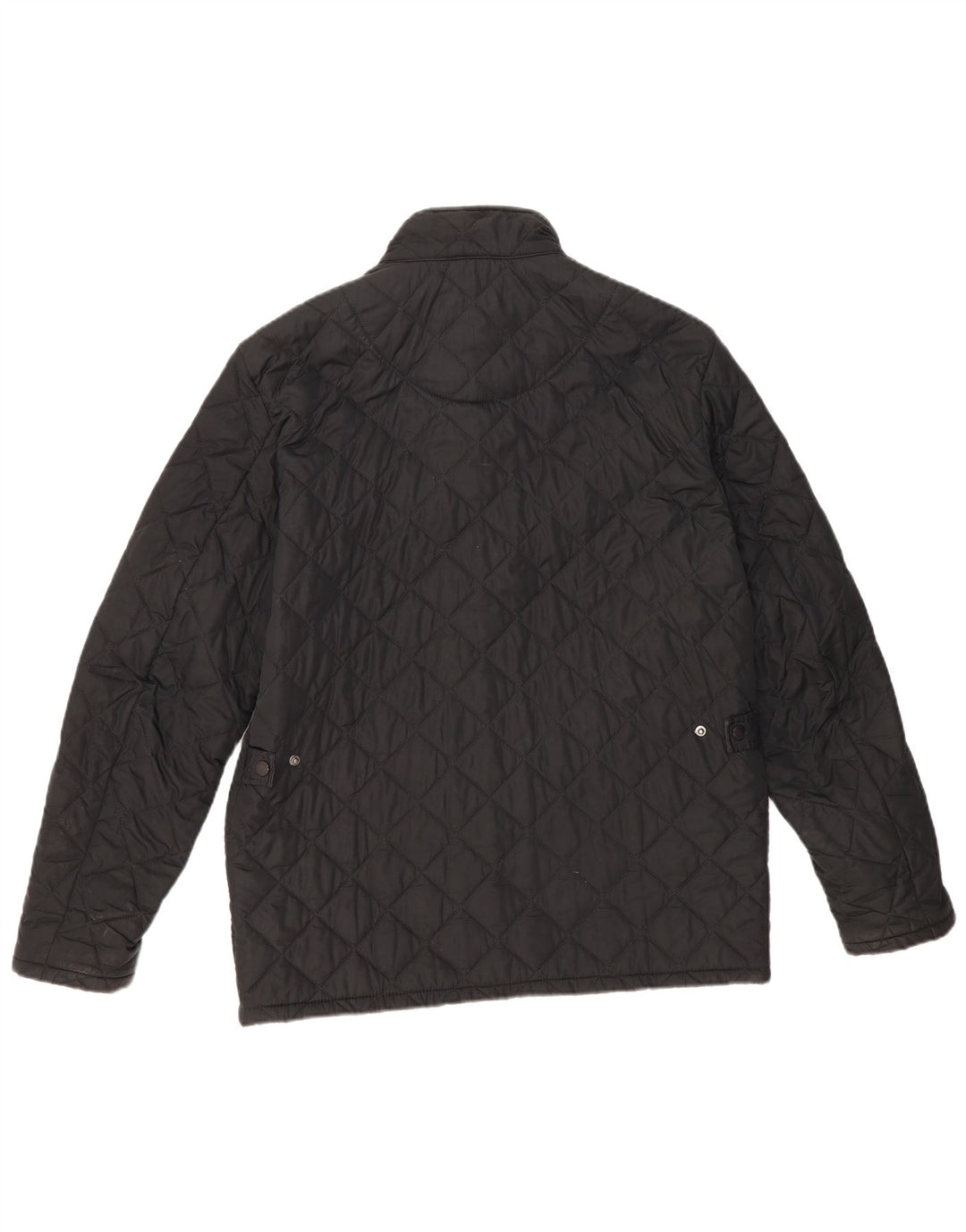 Męska pikowana kurtka Barbour UK 40, duża, czarna, poliestrowa