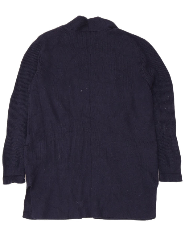 Marks & Spencer Damski sweter o przedłużonym fasonie, UK 12, średni granatowy