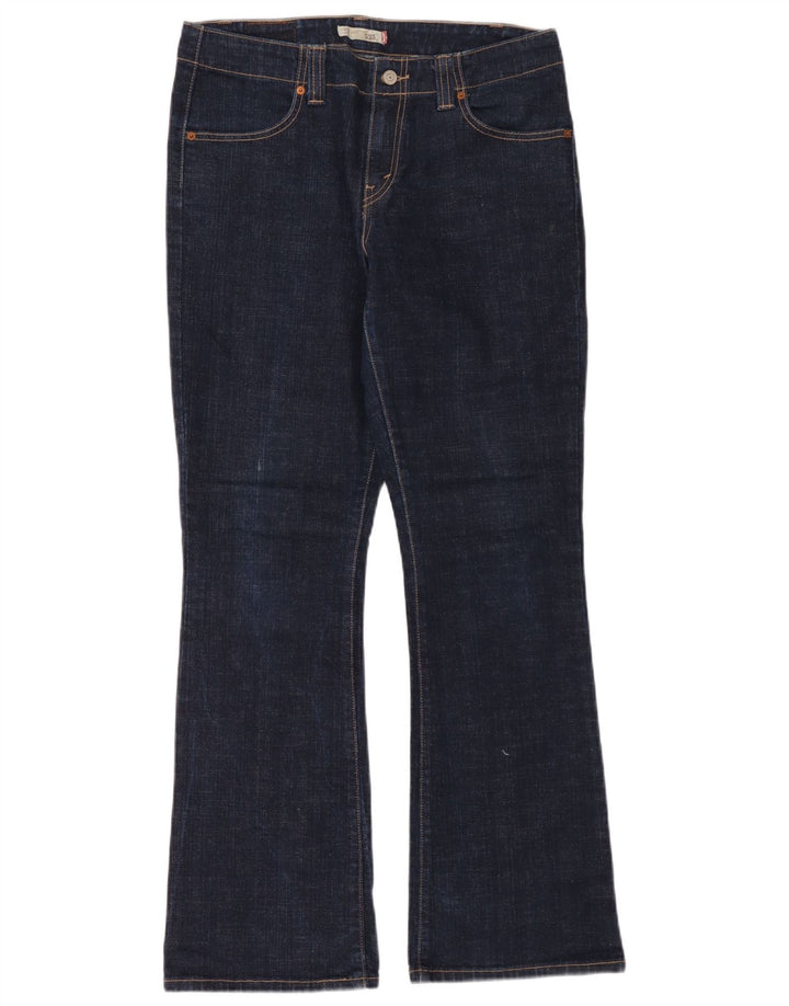 Damskie jeansy Levi's 525 Bootcut US 10 Medium W32 L32 Granatowa bawełna