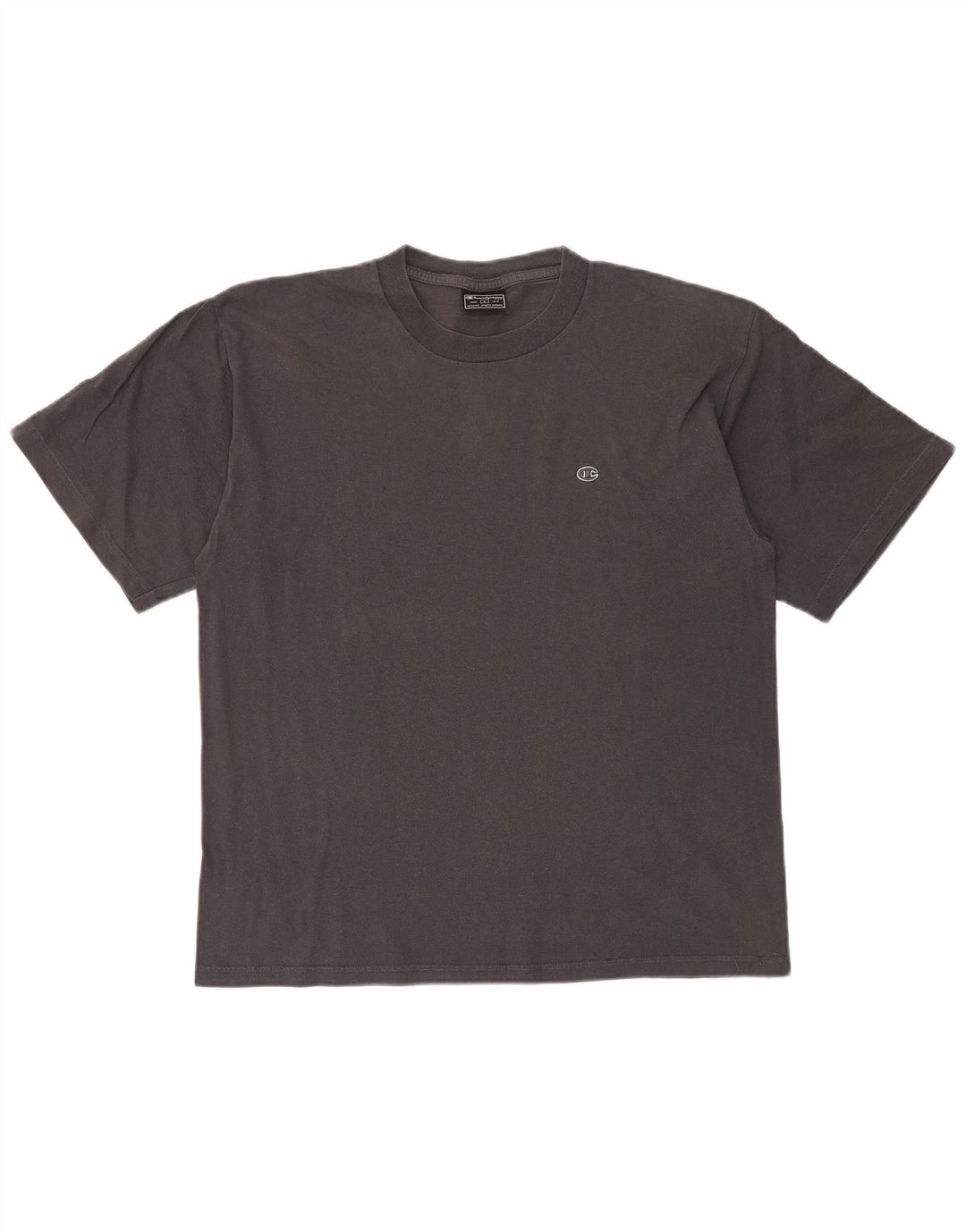 Męski T-shirt Champion z grafiką, duży, szary, bawełniany