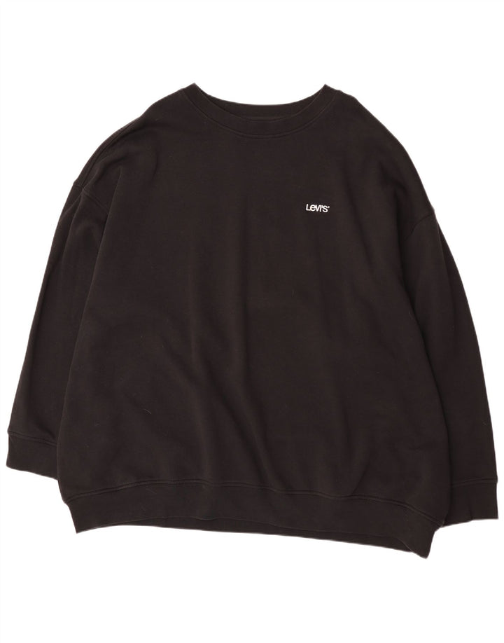 Męski sweter Levi's o swobodnym kroju, 5XL, czarny, bawełniany