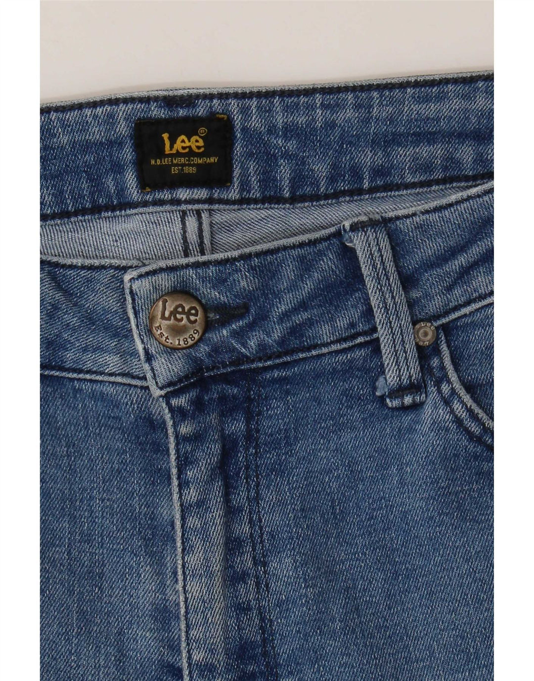 Damskie jeansy Lee Skinny W30 L28 niebieskie