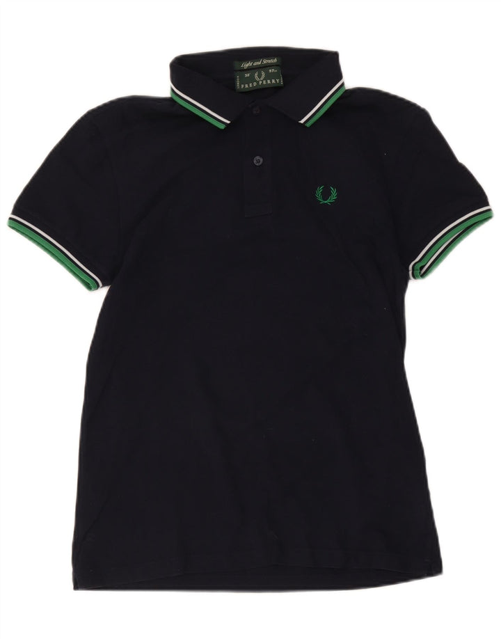 Męska koszulka polo Fred Perry, mała, bawełniana w granatowe paski