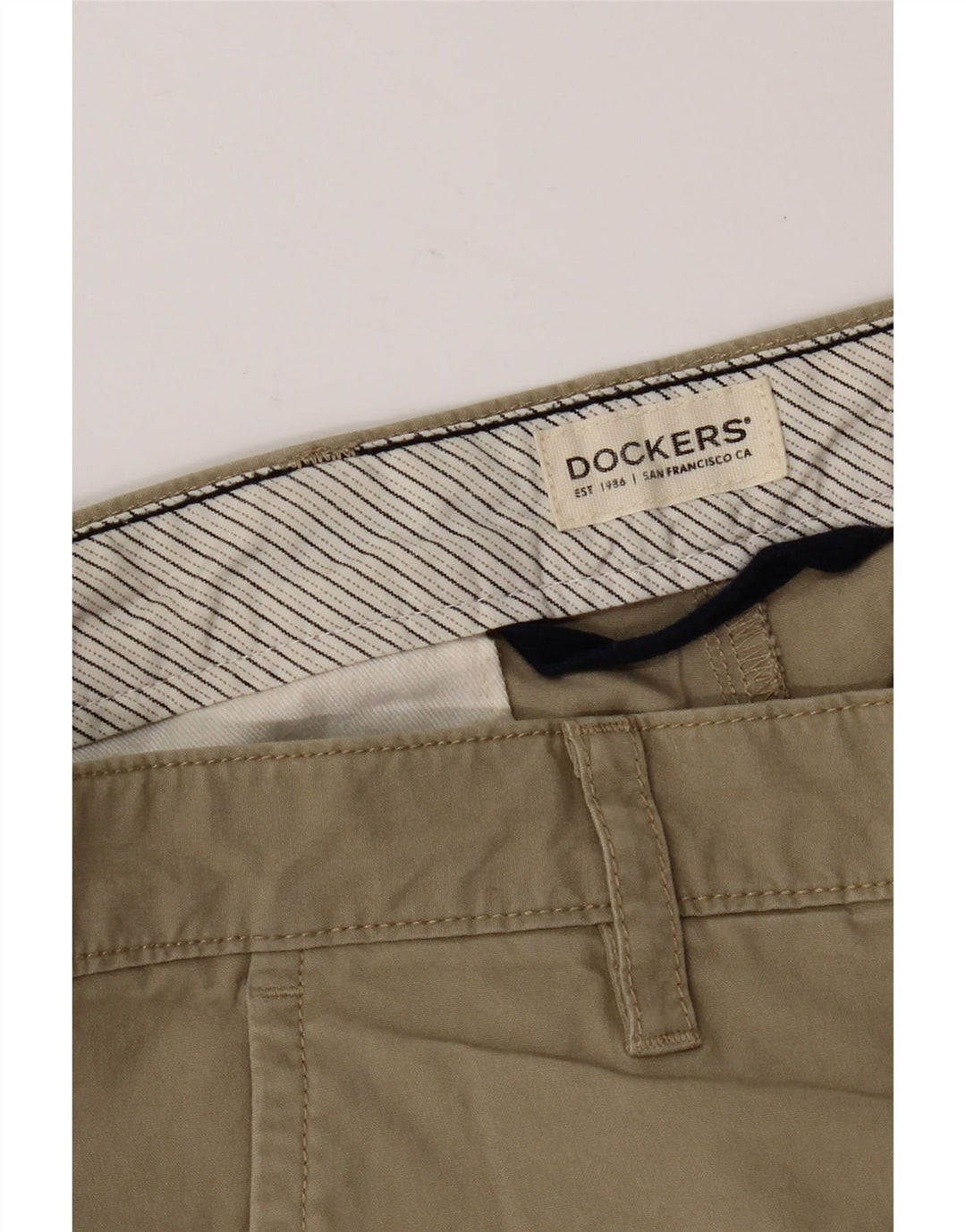 Męskie spodenki Chino Dockers W36, duże, bawełniane w kolorze khaki
