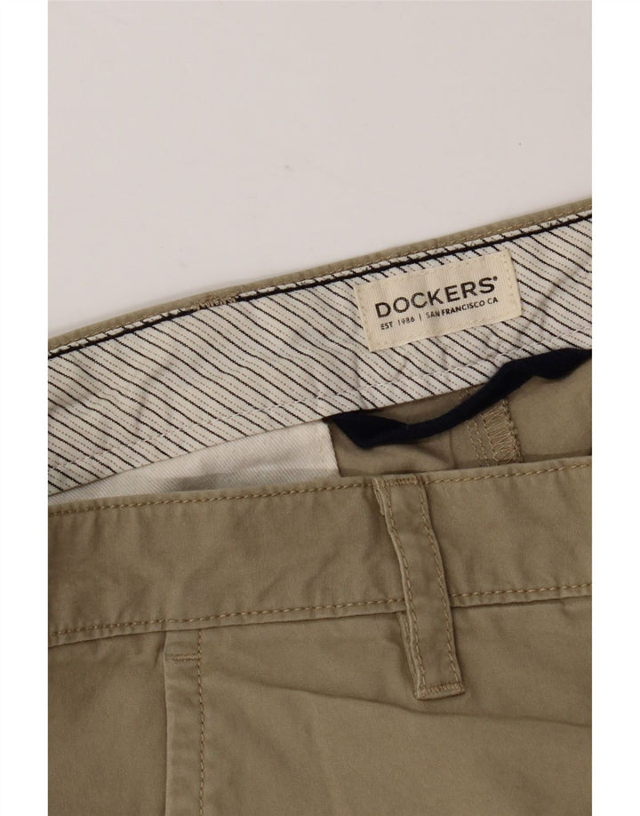Męskie spodenki Chino Dockers W36, duże, bawełniane w kolorze khaki