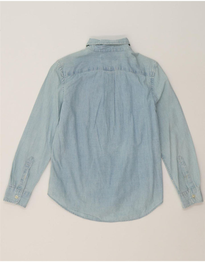 RALPH LAUREN Boys Shirt 10-11 Years Medium Blue Cotton Vintage Ralph Lauren and Second-Hand Ralph Lauren from Messina Hembry 