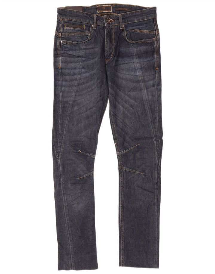 Jeansy męskie Zara Slim EU 38 Small W30 L30 Granatowa bawełna