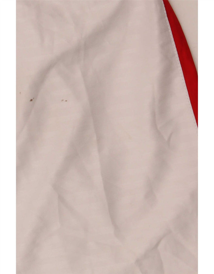 Męskie spodenki sportowe Nike Dri Fit, duże, białe, poliestrowe bloki kolorów