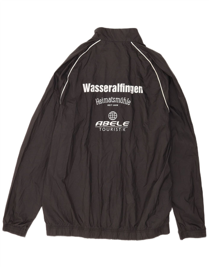 Adidas Męskie Clima Proof Graphic Zip Neck Pullover Dres Top Duży Czarny