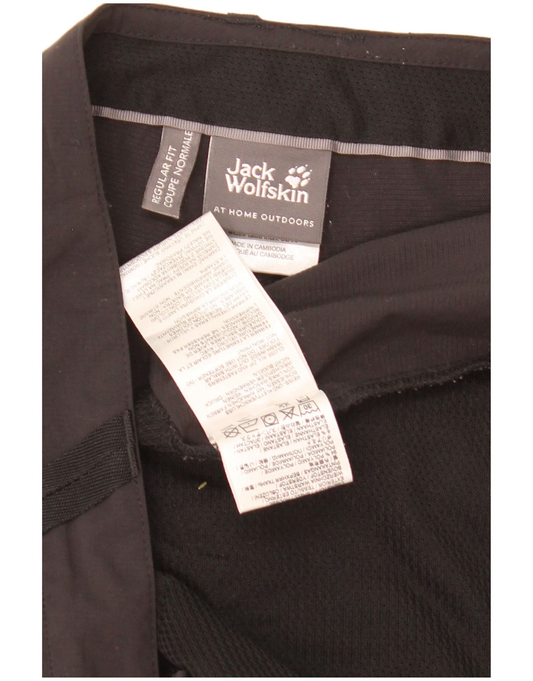 Męskie spodenki cargo Jack Wolfskin UK 46 XL W40 Czarny poliamid