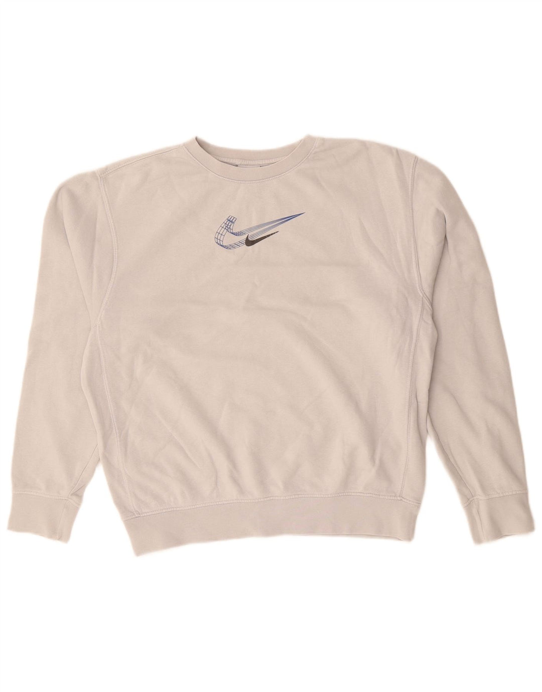 Damska bluza dresowa NIKE UK 8, mała, szara, bawełniana