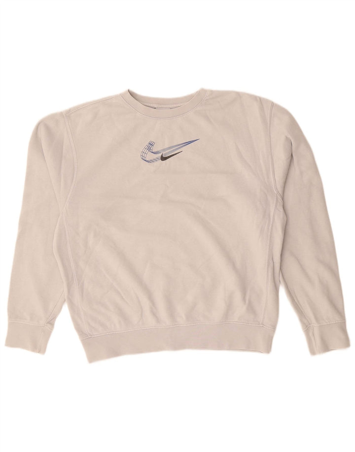 Damska bluza dresowa NIKE UK 8, mała, szara, bawełniana