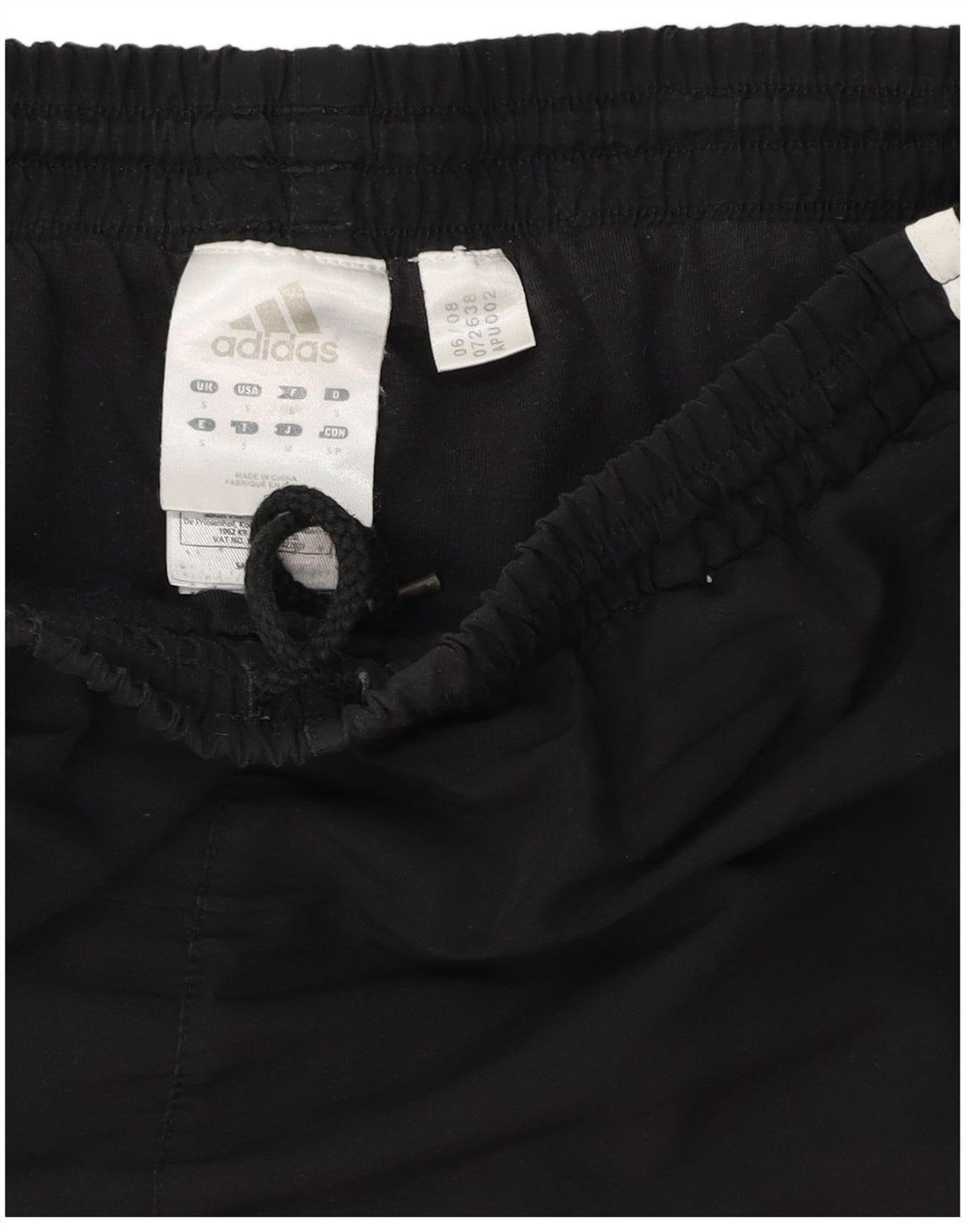 Damskie spodnie dresowe Adidas UK 10, małe, czarne, poliestrowe