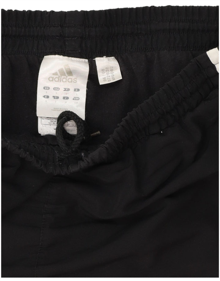 Damskie spodnie dresowe Adidas UK 10, małe, czarne, poliestrowe