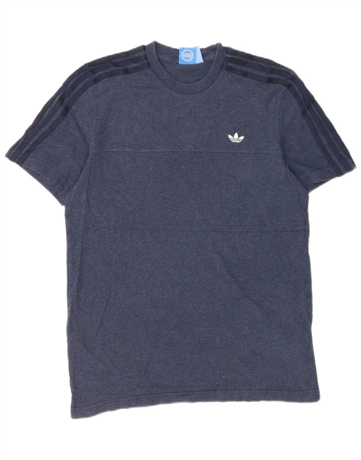 Adidas Męski T-Shirt Top Średni Granatowy Bawełniany