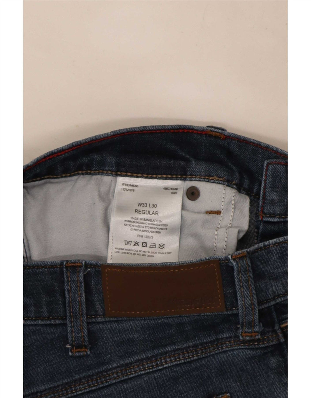 Męskie jeansy Wrangler Regular Straight W33 L30 Niebieskie bawełniane