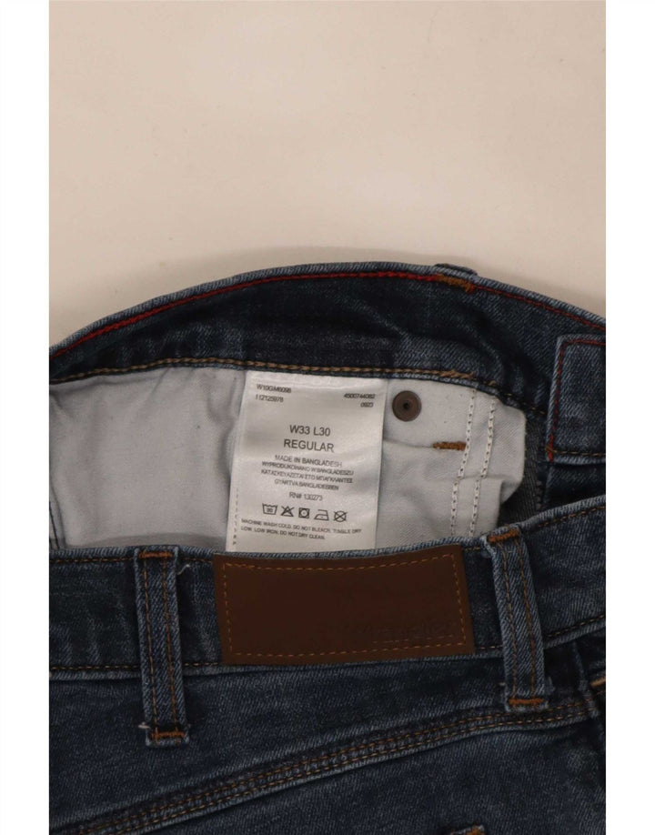 Męskie jeansy Wrangler Regular Straight W33 L30 Niebieskie bawełniane