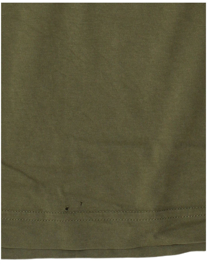 Męski T-shirt z grafiką Gant, bawełniany kolor khaki
