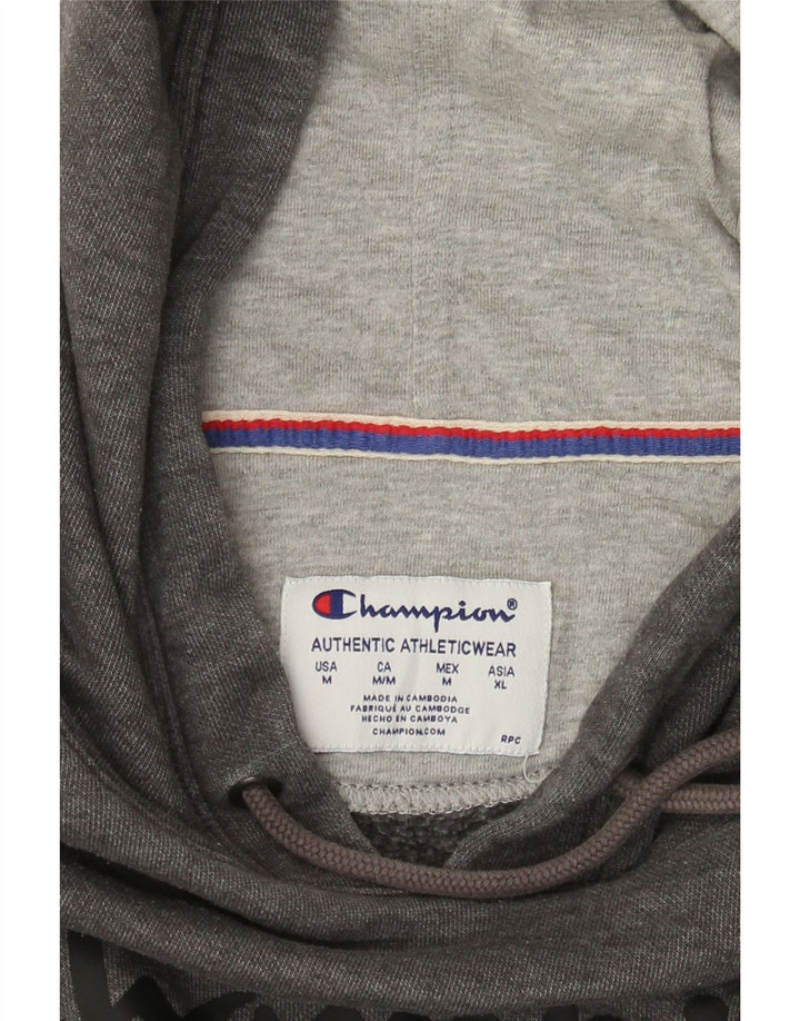 Męski sweter z kapturem Champion Graphic, średnioszary, nakrapiany