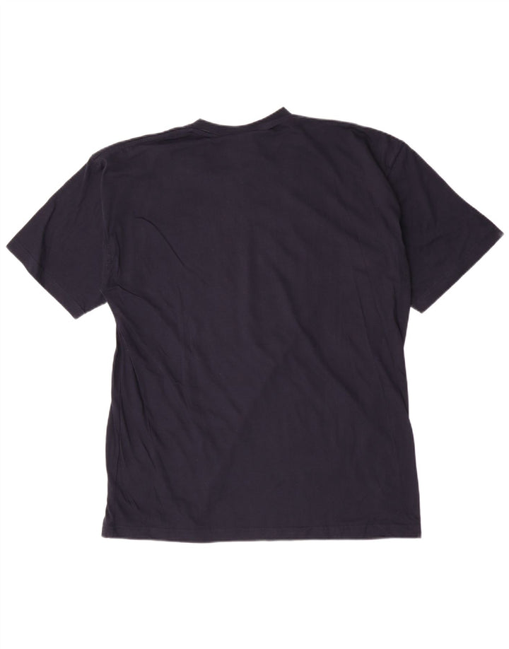 T-shirt męski Umbro, duży, granatowy, bawełniany