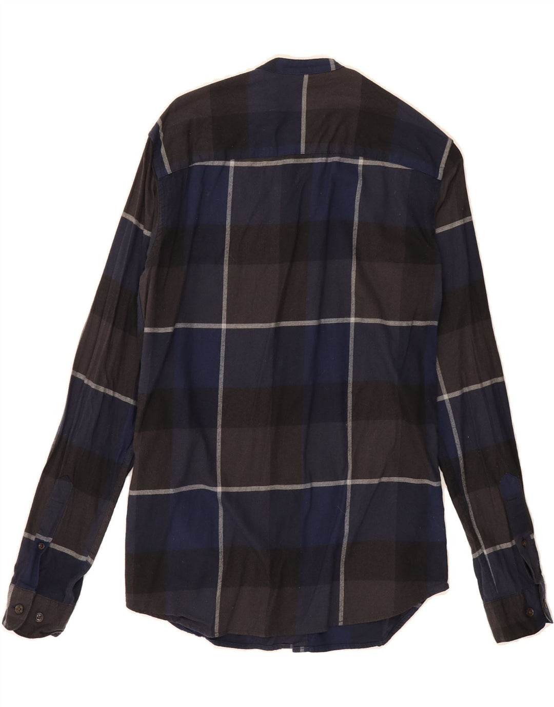 JACK & JONES Mens Slim Shirt Small Blue Check Cotton Vintage Jack & Jones and Second-Hand Jack & Jones from Messina Hembry 