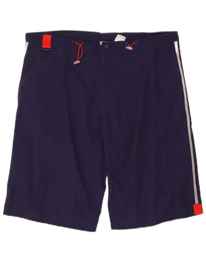 FILA Mens Chino Shorts Medium W32 Navy Blue Cotton