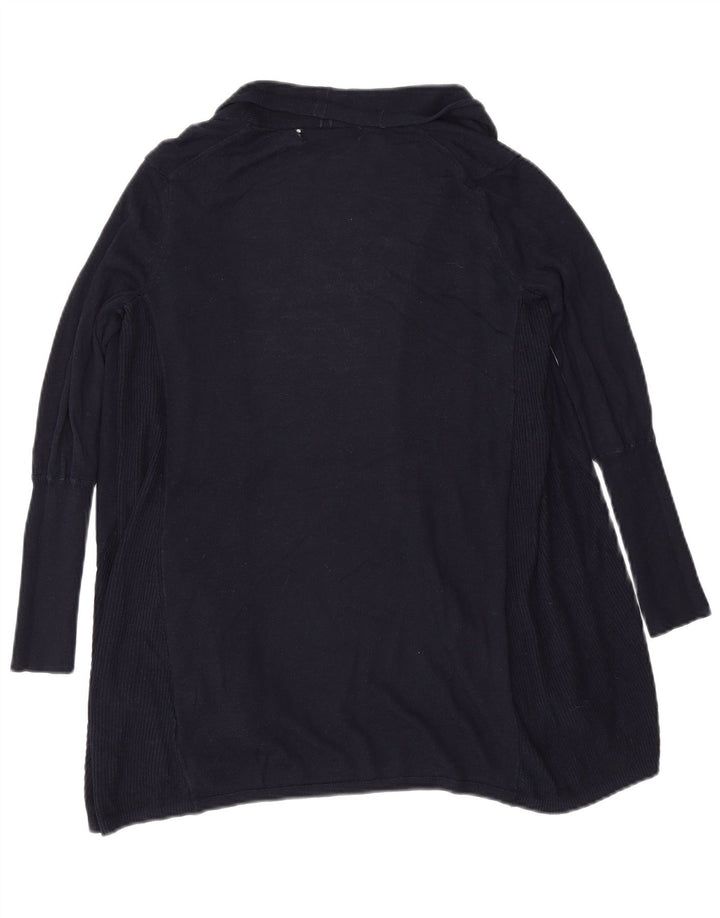 Marks & Spencer Damski sweter rozpinany UK 10, mały, granatowy, akrylowy
