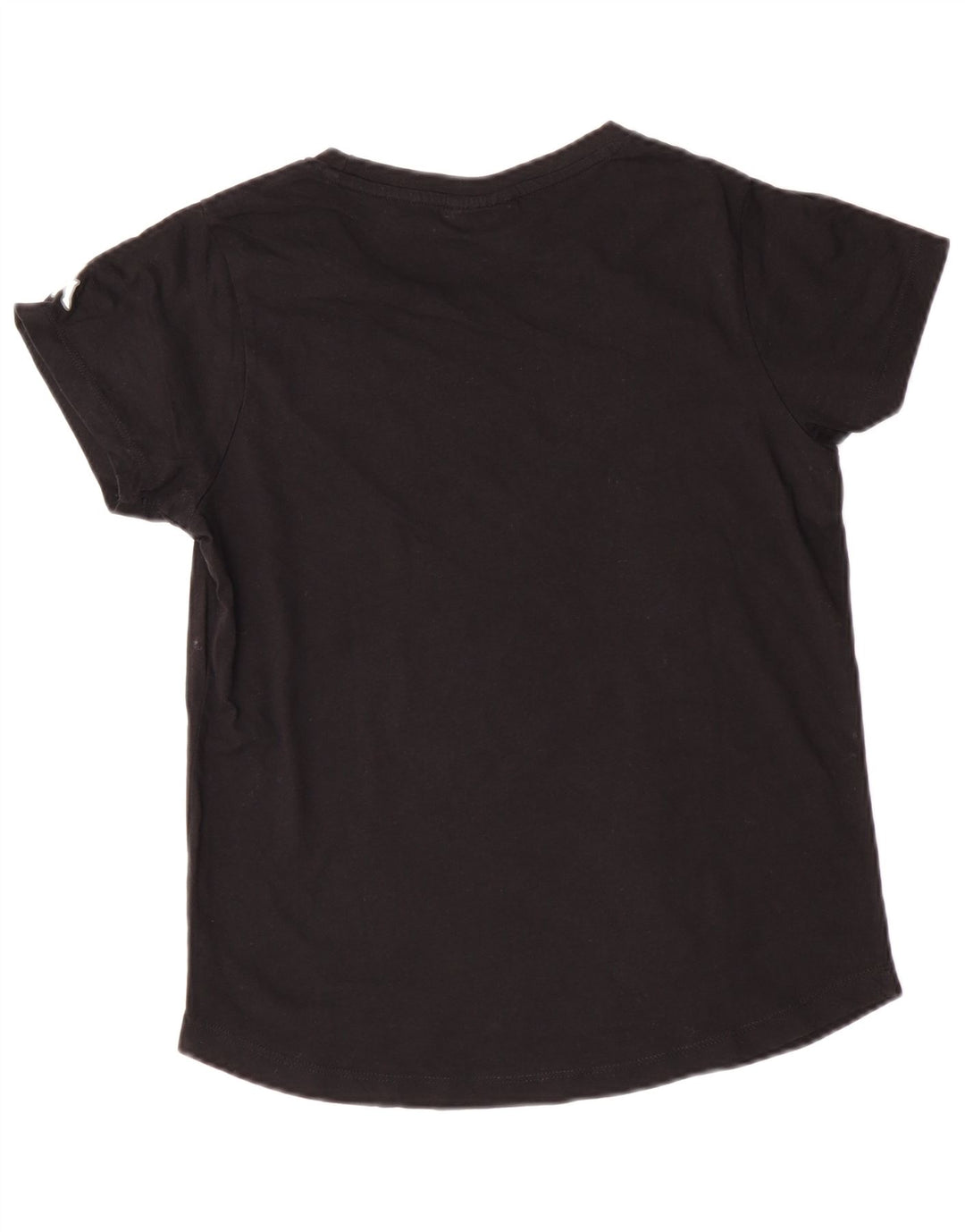 Damska koszulka z grafiką KAPPA Top UK 10, mała, czarna bawełna