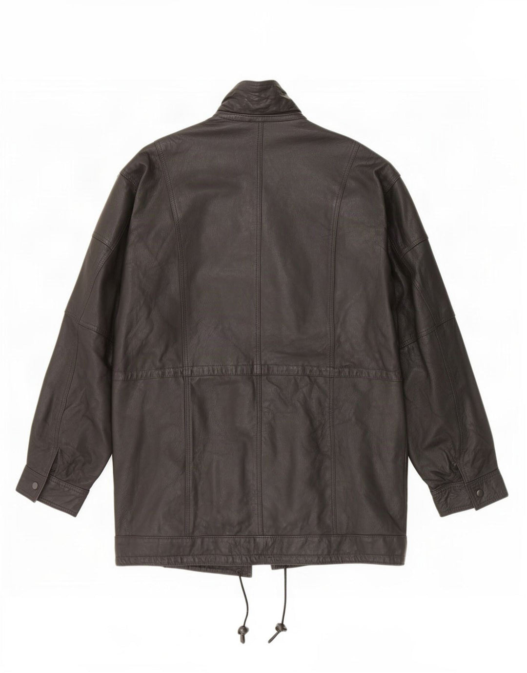 Vintage męska kurtka skórzana typu Duffle UK 42 XL czarna