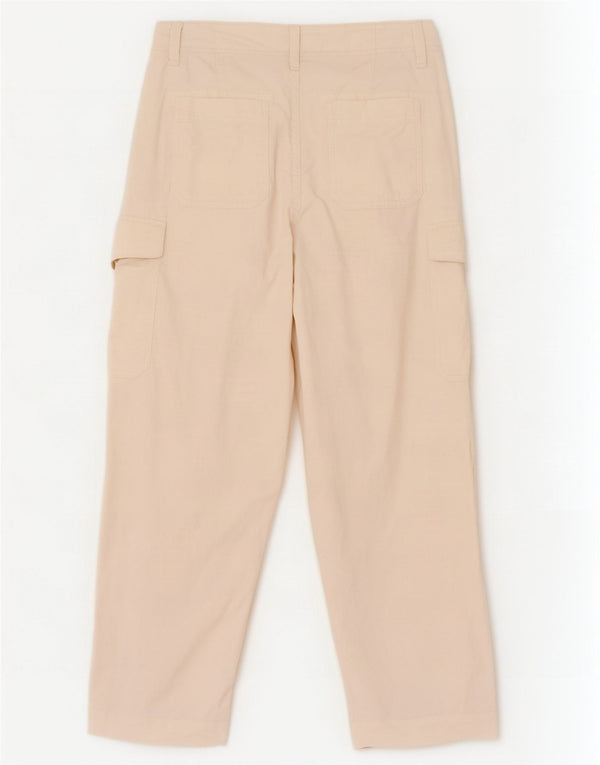 Damskie spodnie cargo Marks & Spencer UK 14 duże W34 L29 Off White