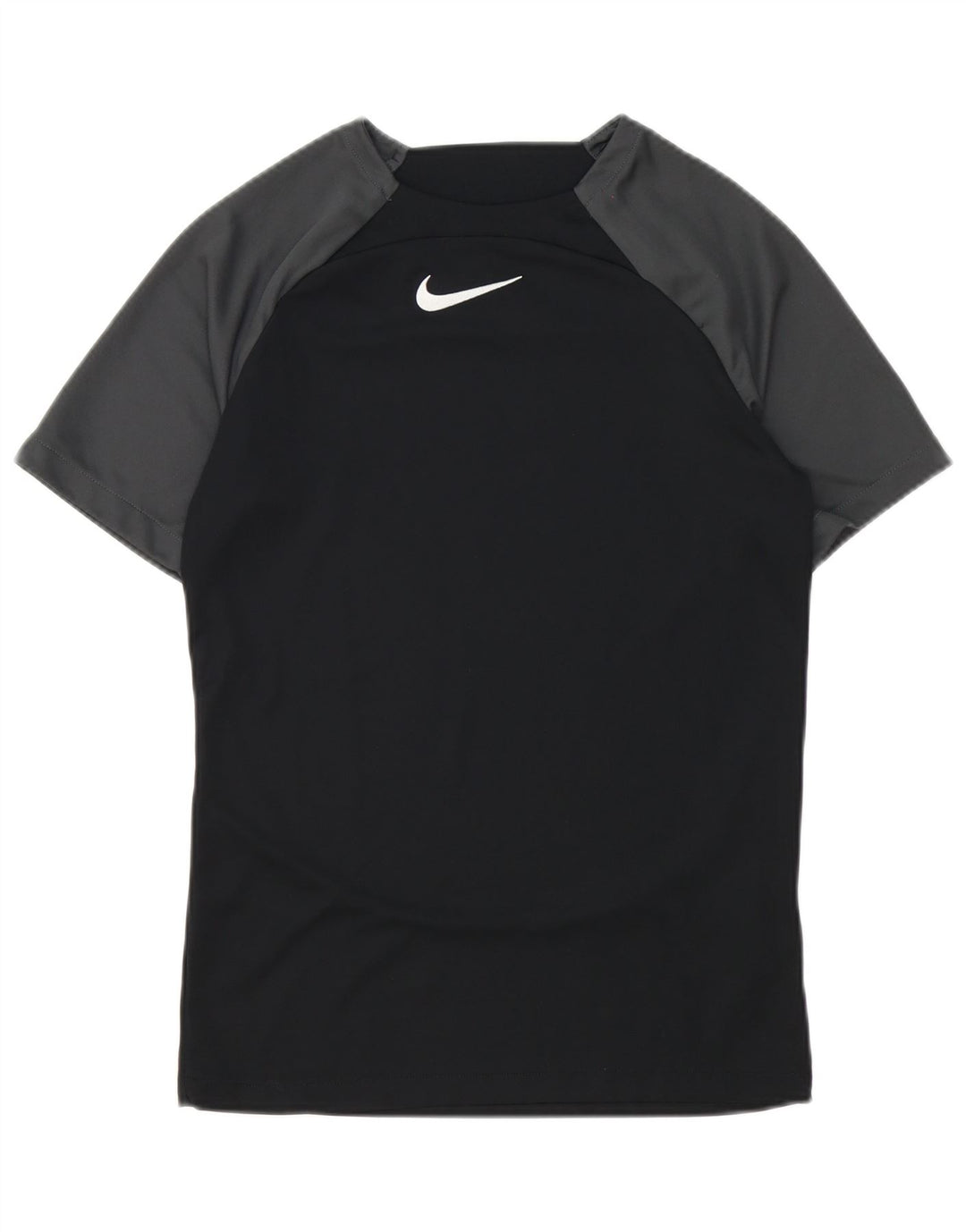 Męski T-shirt z grafiką Nike Dri Fit, mały, czarny poliester z blokami kolorów